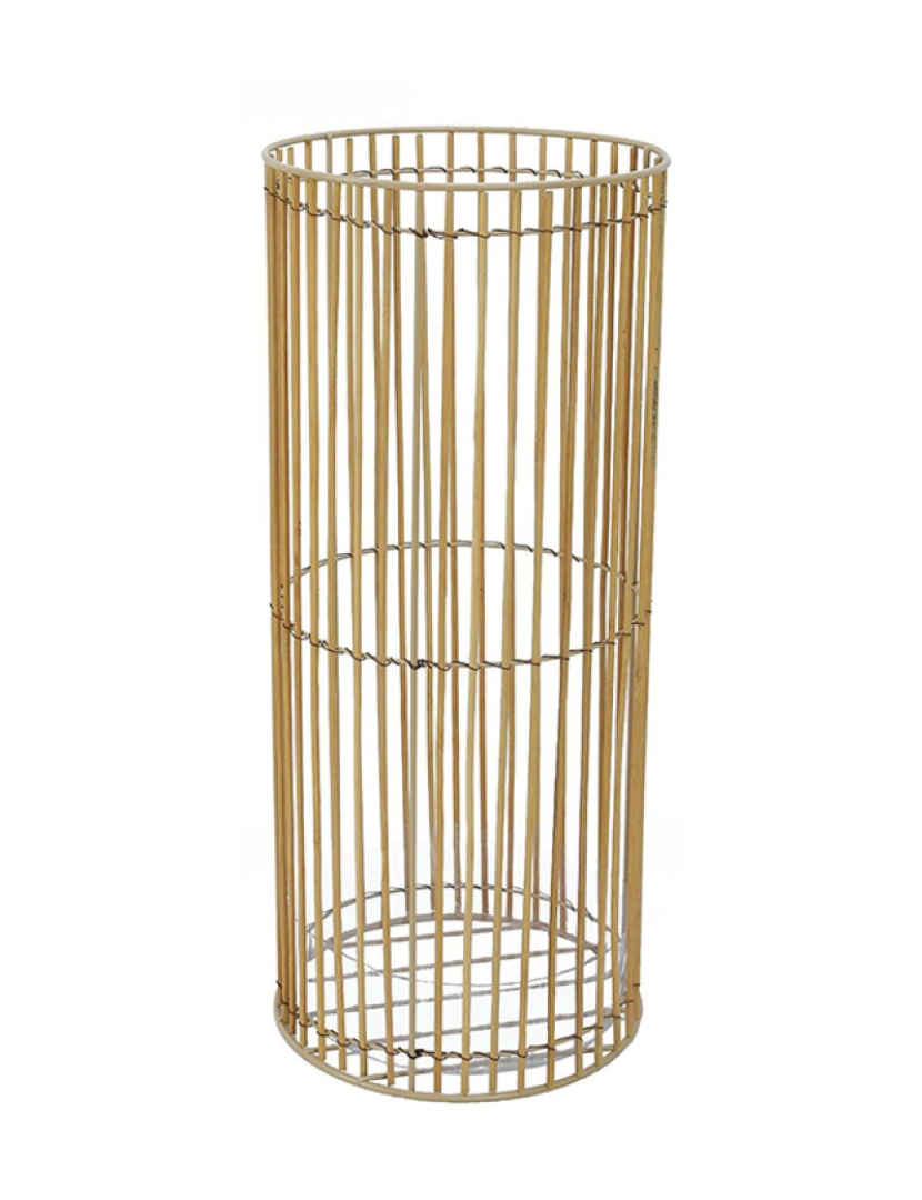 Versa - Suporte de guarda-chuva Versa Metal Bambu 20 x 50 x 20 cm