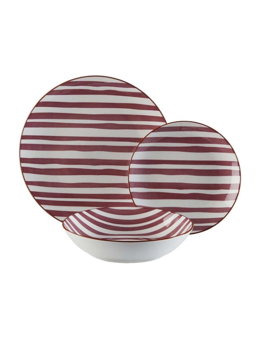 Versa - Serviço Loiça Versa Venecia 18 Peças Castanho Porcelana