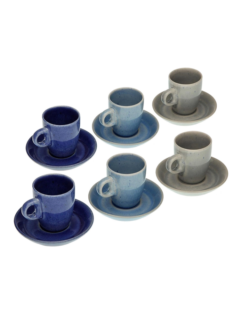 Versa - Conjunto de Chávenas de Café Versa Cerâmica (3,6 x 6,6 x 5,5 cm) (12 Peças)