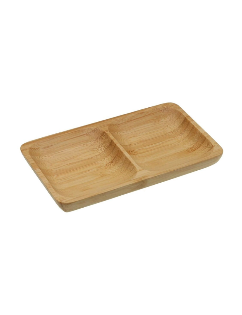 Versa - Tabuleiro de aperitivos Versa Bambu 10 x 2 x 17,5 cm