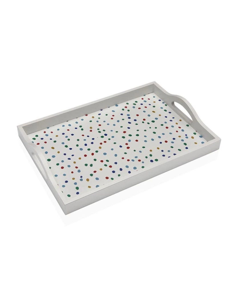 Versa - Tabuleiro Versa Dotty Madeira MDF 24 x 4,5 x 34 cm