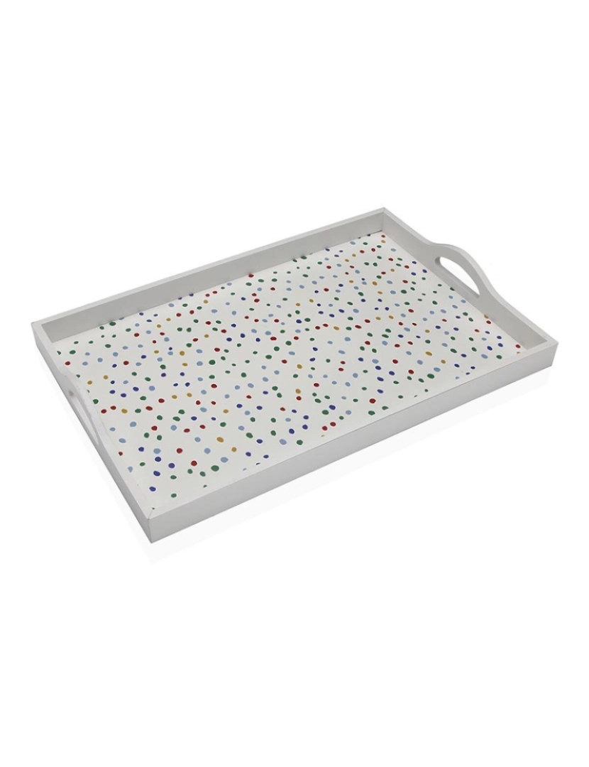 Versa - Tabuleiro Versa Dotty Madeira MDF 30 x 5 x 45 cm