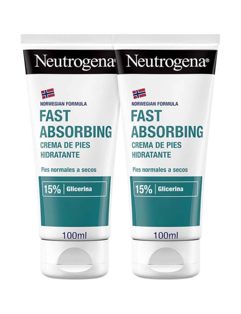 Neutrogena - Creme Pés Duplo de Absorção Rápida 2 X 100 ml