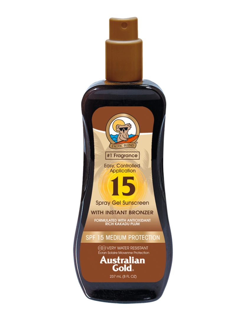 Australian Gold - Spray com Bronzeador SPF15 237Ml 