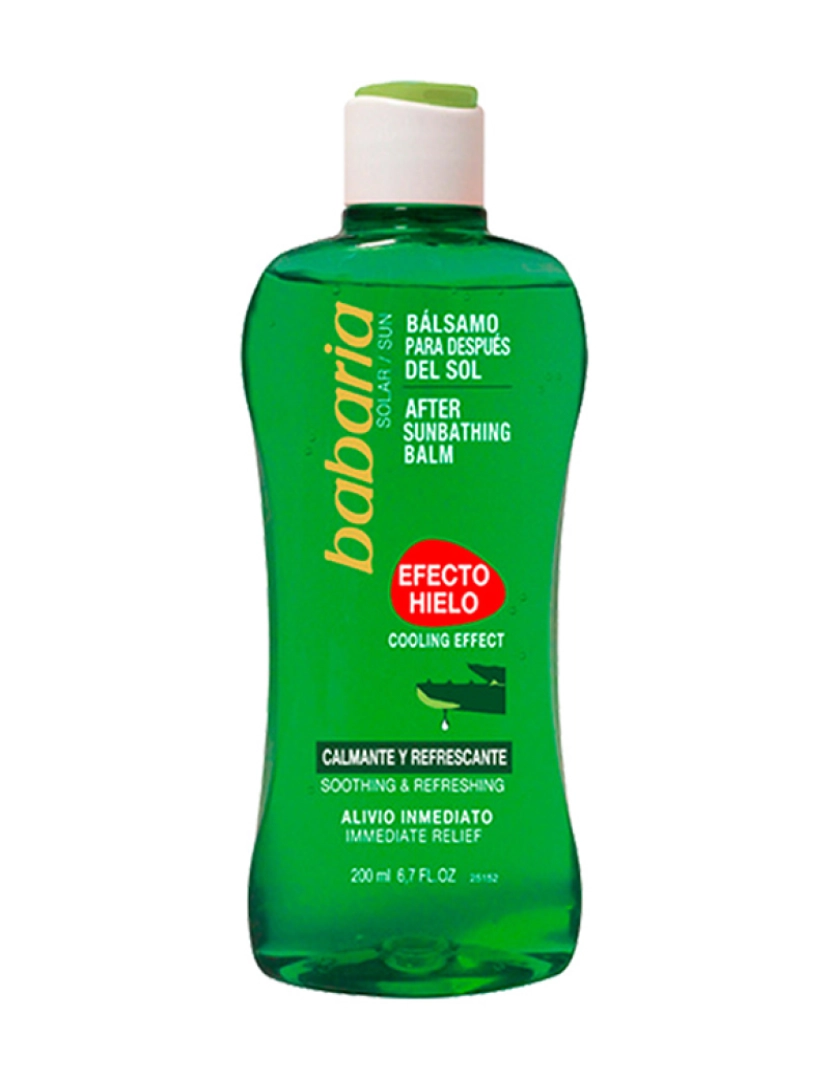 Babaria - Bálsamo After Sun Gel Efeito Gelado Aloe 200Ml