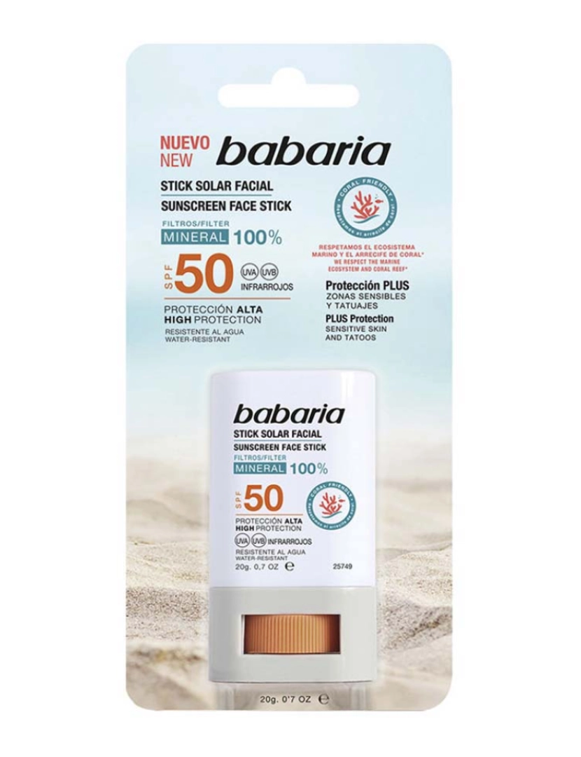 Babaria - Stick Facial SPF50 20Gr