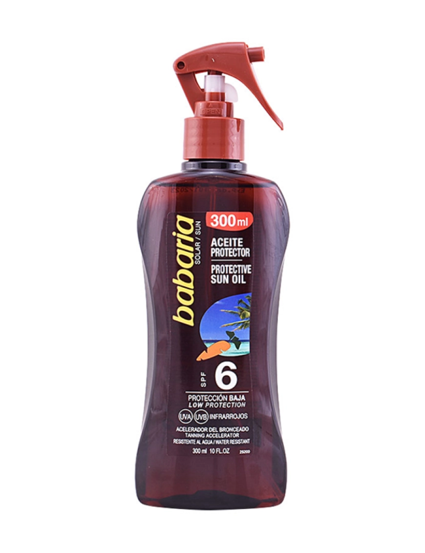 Babaria - Spray Óleo Protetor Solar Zanahoria SPF6 300Ml