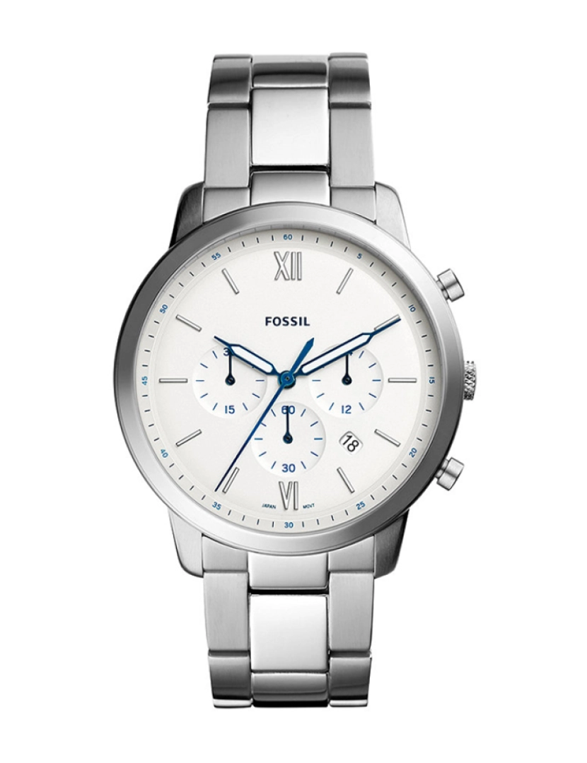 Fossil - Relógio Fossil Neutra Chronograph Homem Prateado