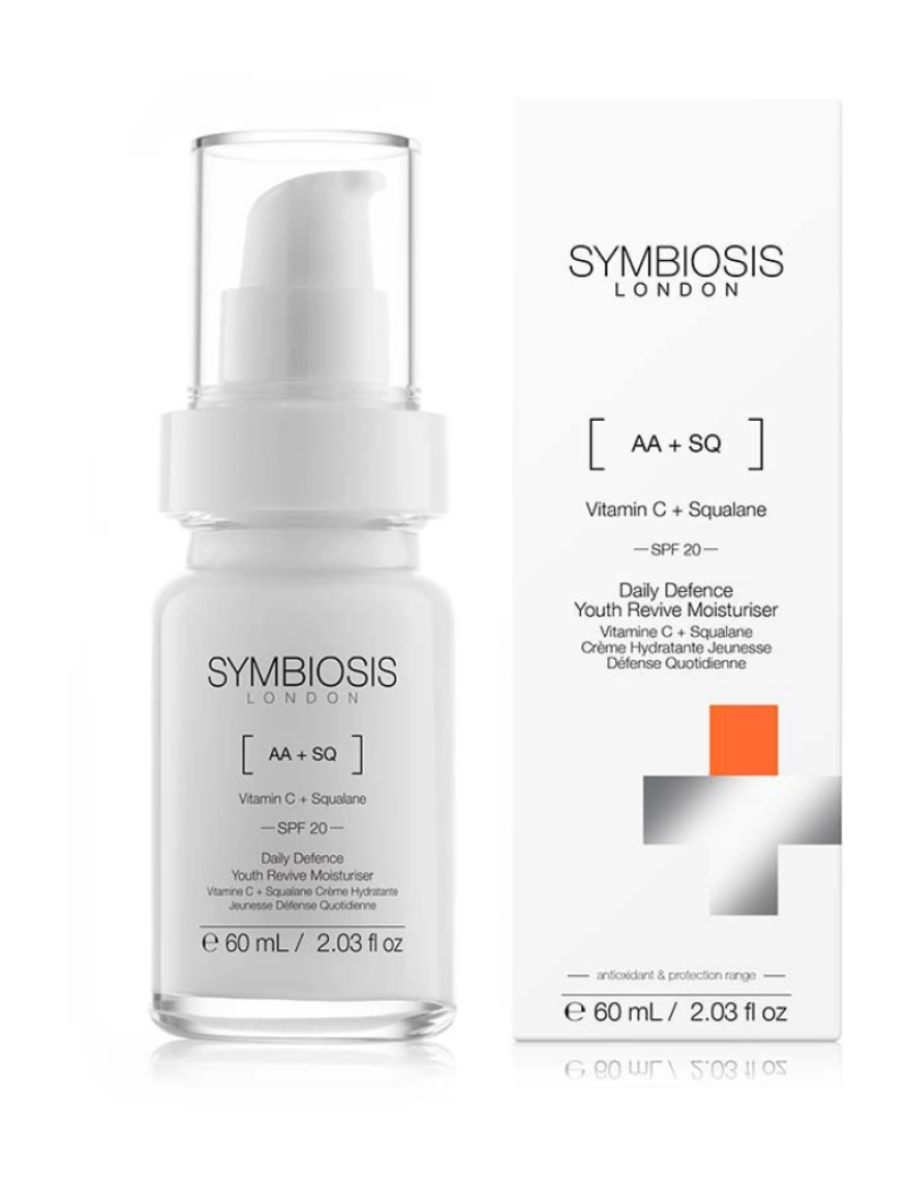 Symbiosis London - Vitamina C + Esqualano Hidratante Daily Defense Youth Revive