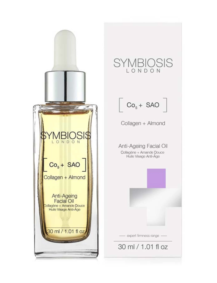 Symbiosis London - Colágeno + Amêndoa Doce - Óleo Facial Antienvelhecimento