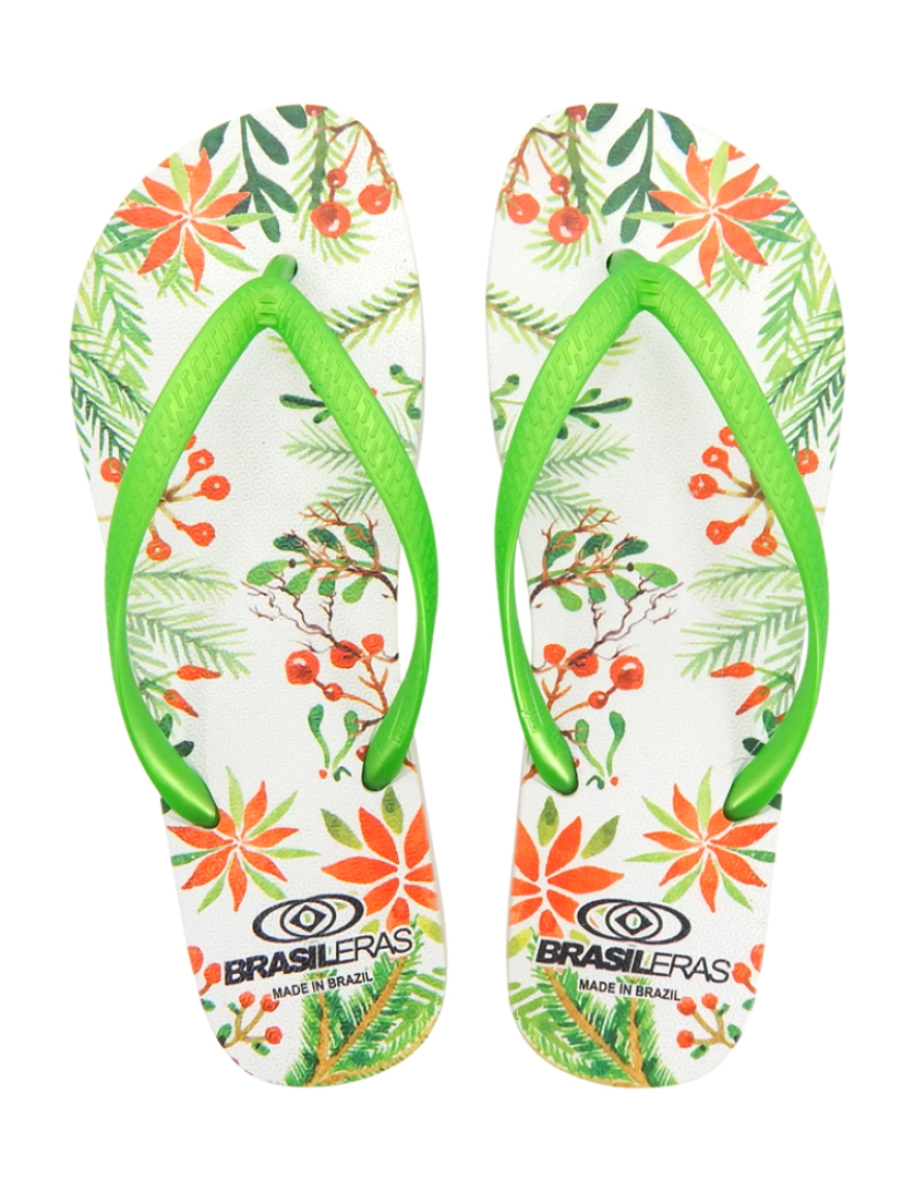 Brasileras - Chinelos Printed Tropicana de Senhora Verdes