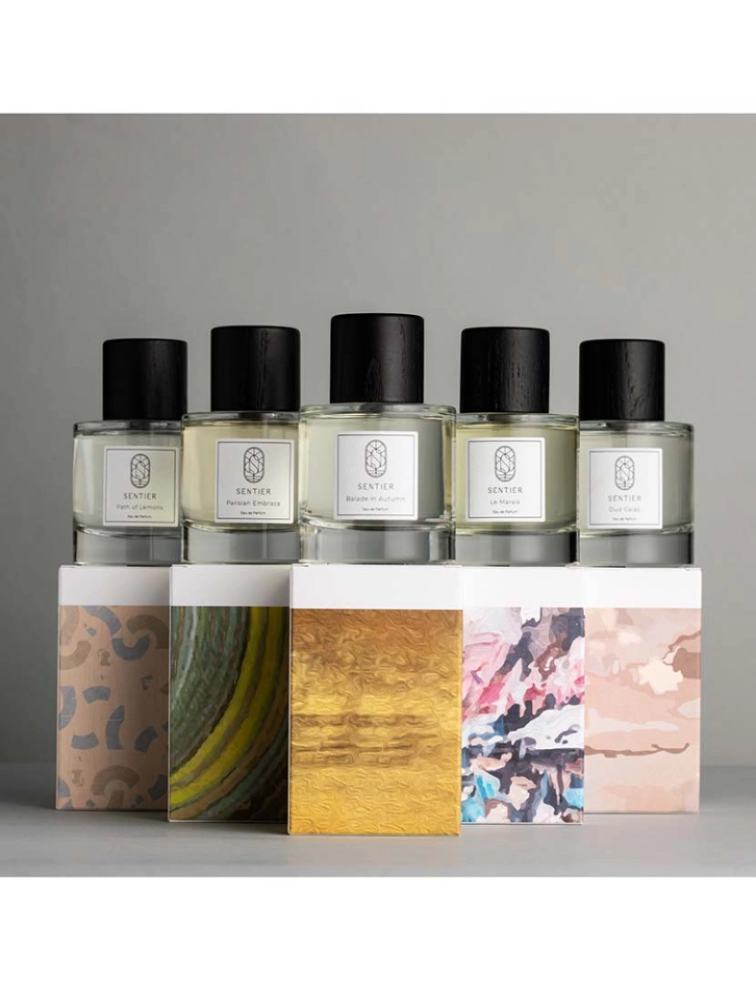 Sentier - Coleção Ultimate Scent Journey (5 unidades): Abraço Parisiense + Caminho dos Limões + Balade no Outono + Le Marais + Oud Gaiac