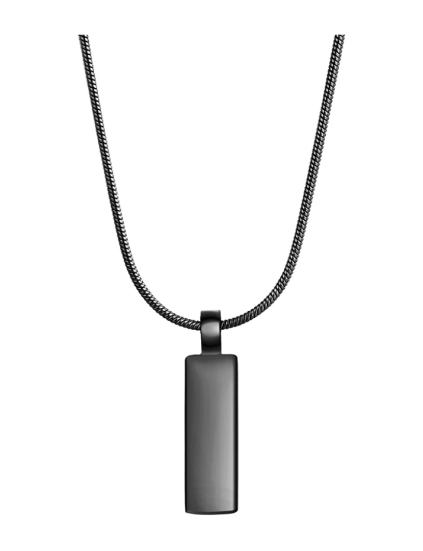 True Rebels - Colar com pingente aço inoxidável preto