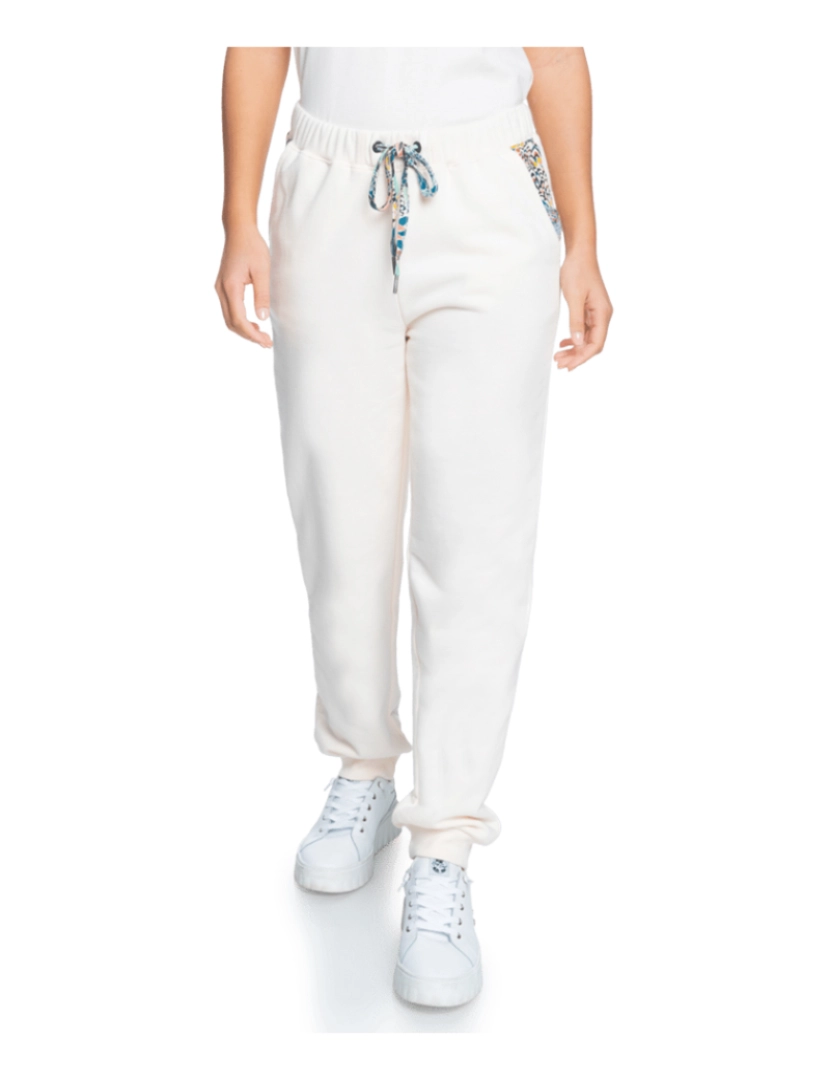 Roxy - Calças Senhora Marine Bloom Sweat Pant Rosa