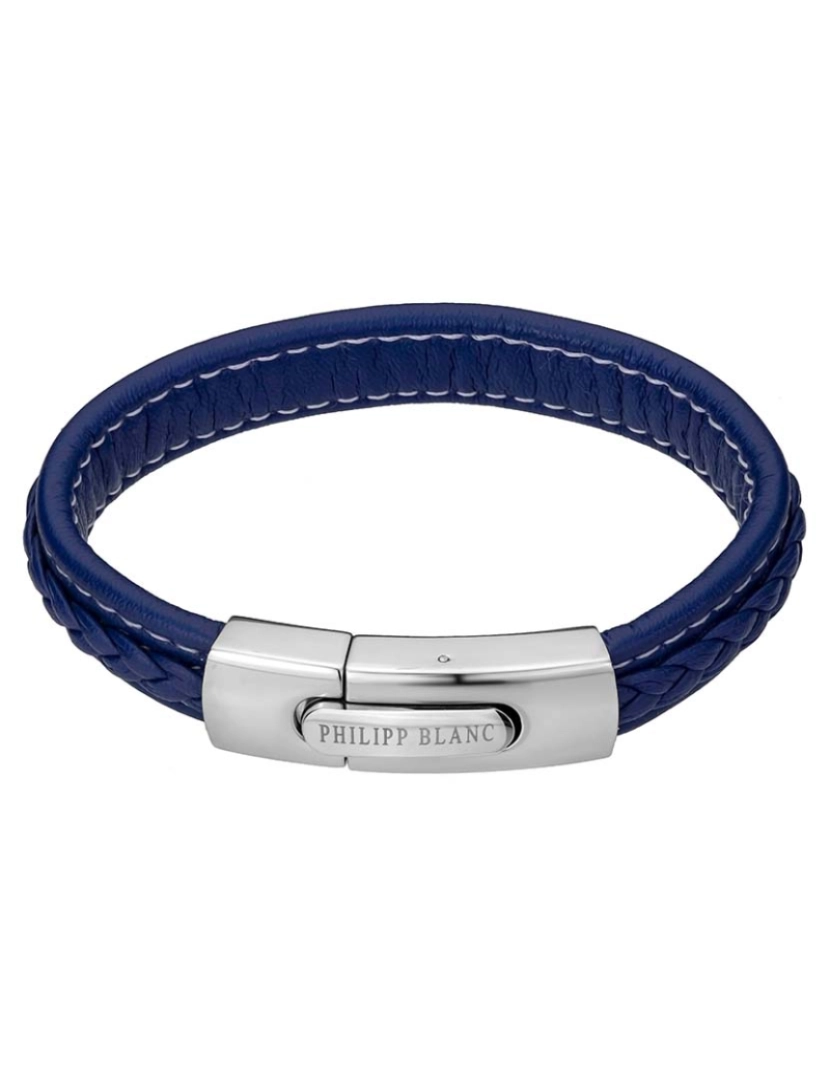 Philip Blanc - Pulseira Henry Homem Azul Escuro e Prateado