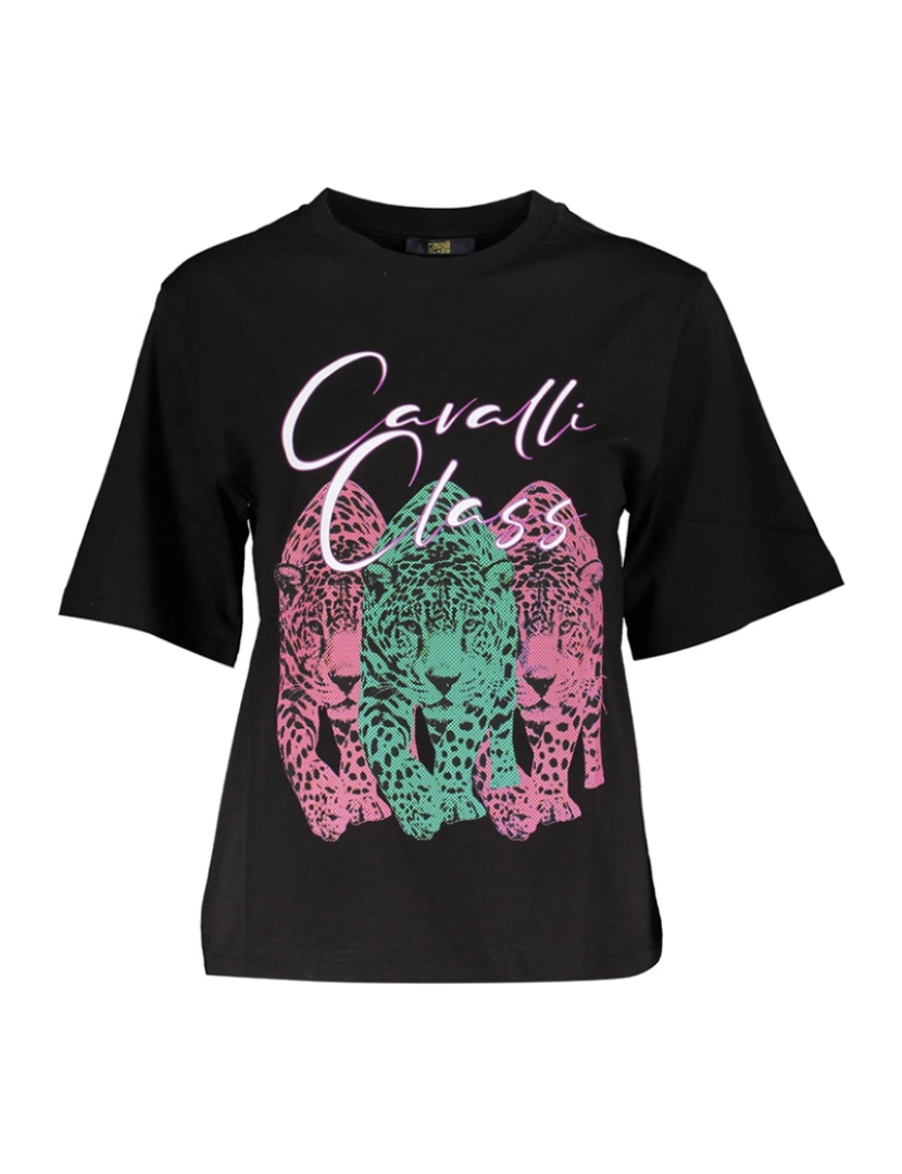 Cavalli Class - T-Shirt Senhora Preto