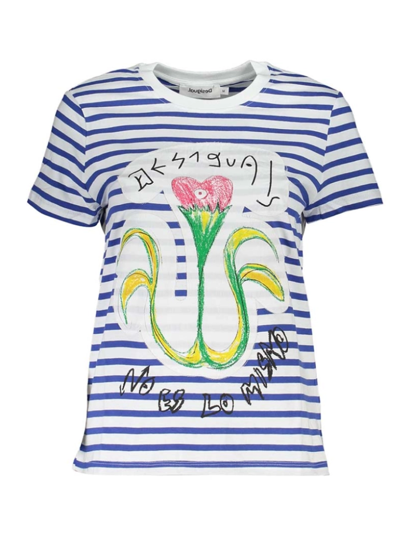 Desigual - T-Shirt Senhora Azul