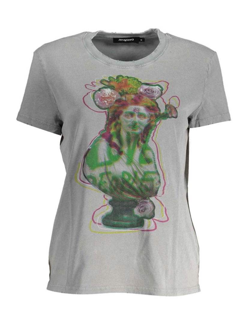 Desigual - T-Shirt Senhora Cinza