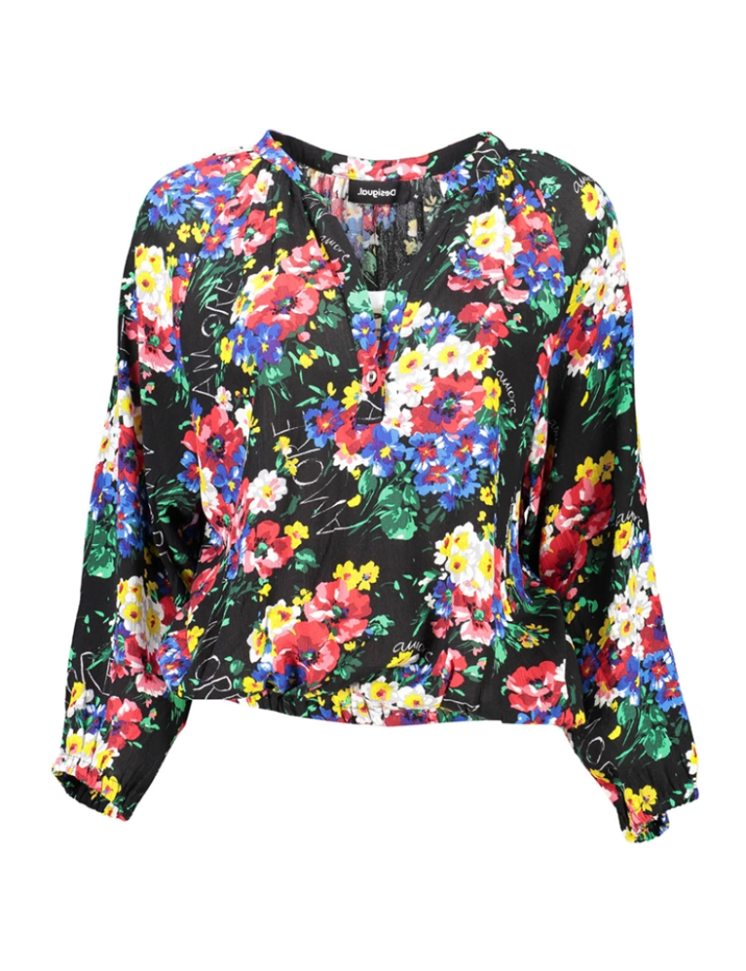 Desigual - Longsleeve Senhora Preto