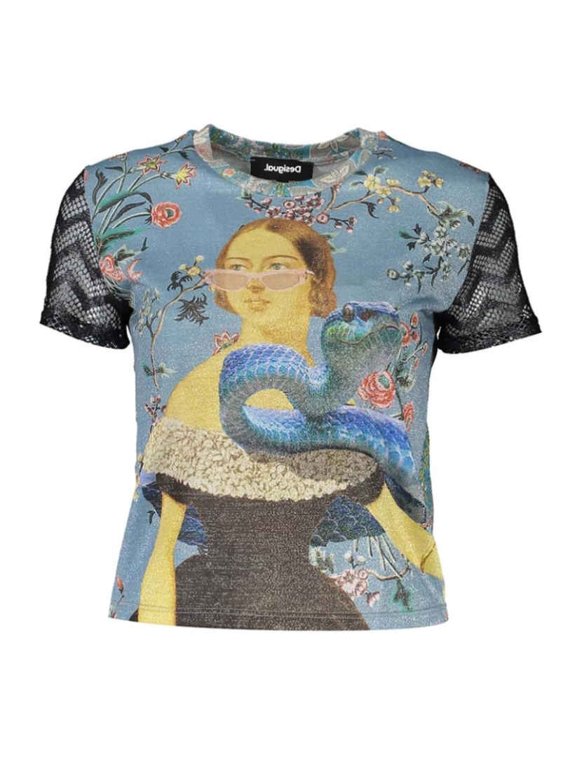 Desigual - T-Shirt Senhora Azul