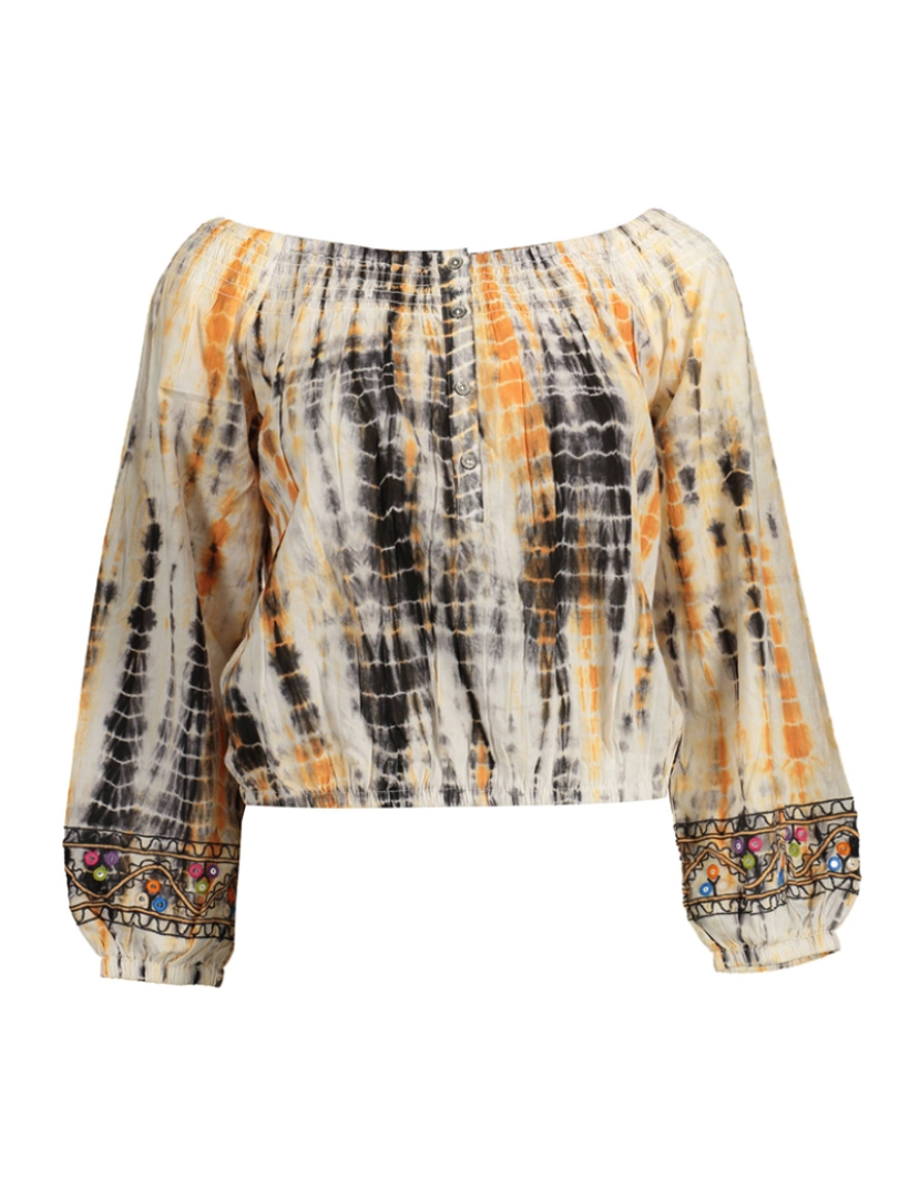 Desigual - Blusa Manga Comprida Senhora Laranja