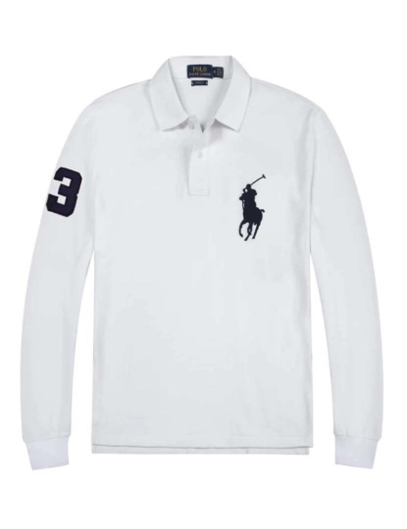 Ralph Lauren - Pólo Manga Comprida Branco