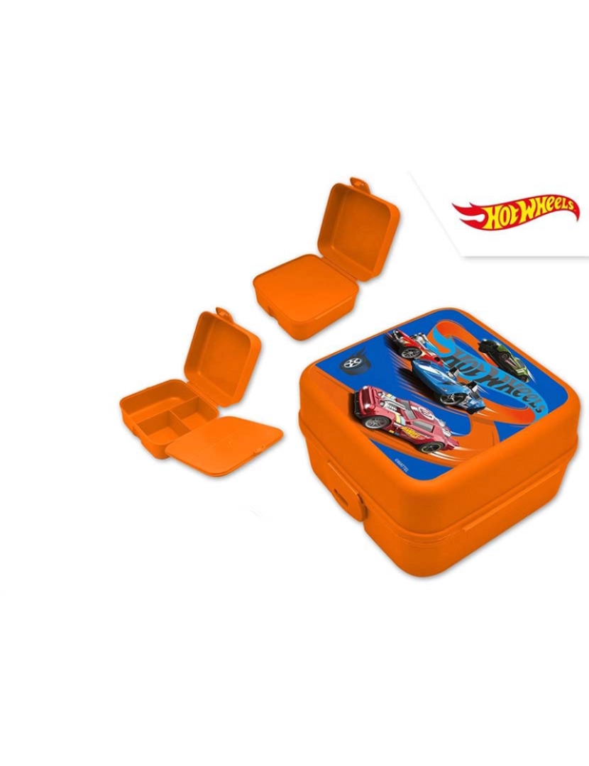 HotWheels - Sandwicheira Com Compartimentos Hotwheel TU