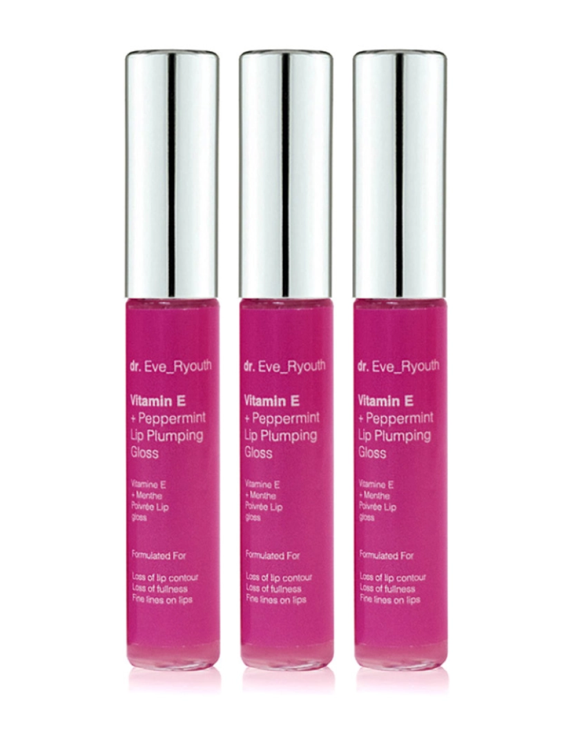 Dr. Eve Ryouth - 3 X Vitamina E E Peppirment Lip Plumps 8Ml