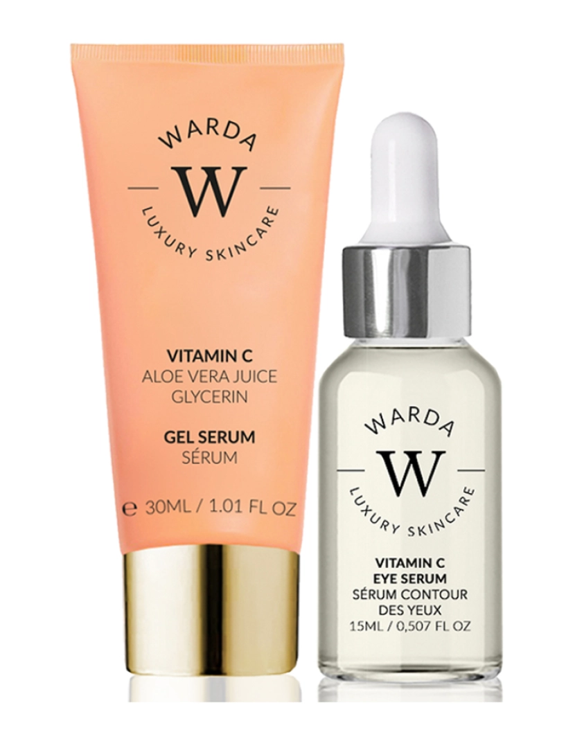 Warda Skincare - SKIN GLOW BOOST VITAMIN C EYE SERUM 15ml + SKIN GLOW BOOST VITAMIN C GEL SERUM 30ml