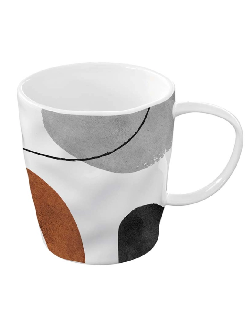 EasyLife - Caneca Individual De Porcelana 350 Ml Em Elements