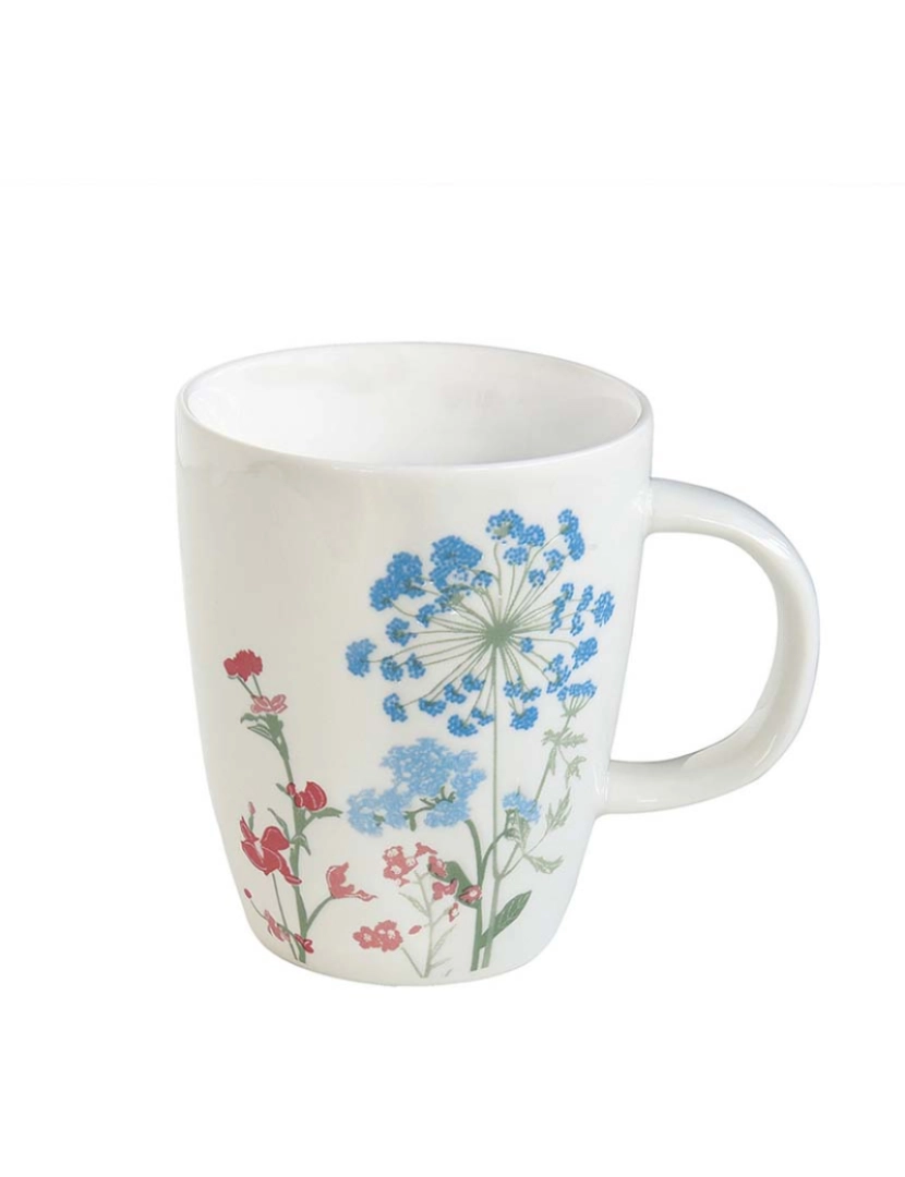 EasyLife - Caneca De Porcelana 350 Ml Em Mille Fleurs Blue