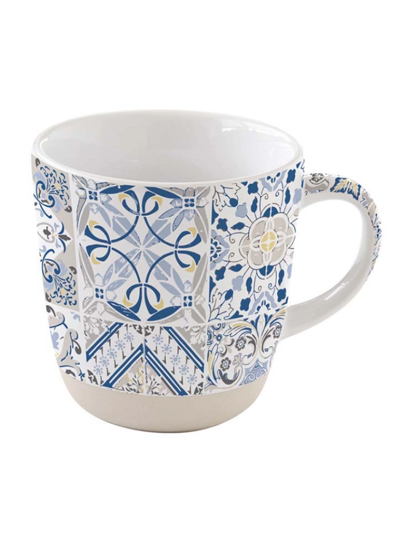 EasyLife - Caneca 350 Ml Em Grés Em Casa Decor Blue