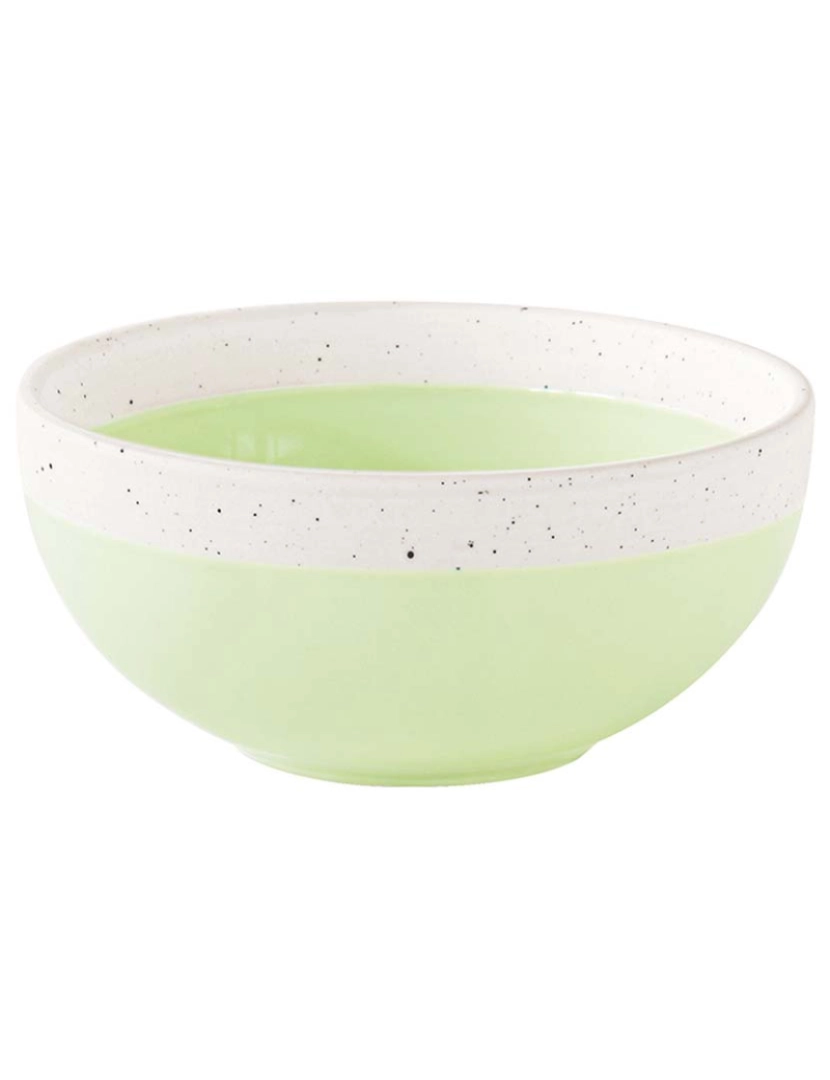 EasyLife - Conjunto 6 Taças De Porcelana Dia. 12Cm Pastel & Verde Tendência