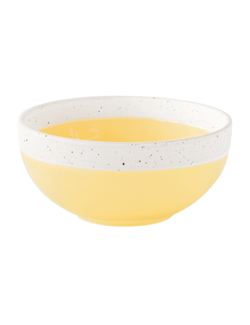 EasyLife - Conjunto 6 Taças De Porcelana Dia. 9,5Cm Pastel & Amarelo Tendência