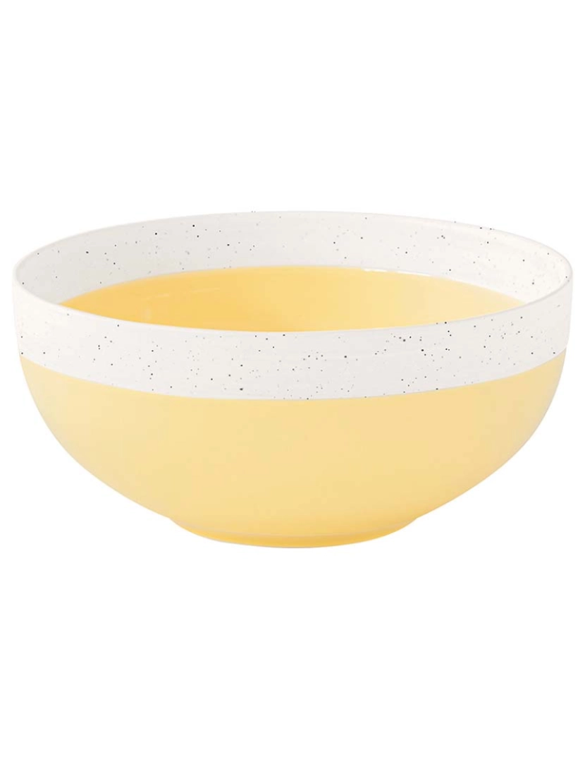 EasyLife - Conjunto 4 Taças De Porcelana Dia. 15Cm Pastel & Amarelo Tendência