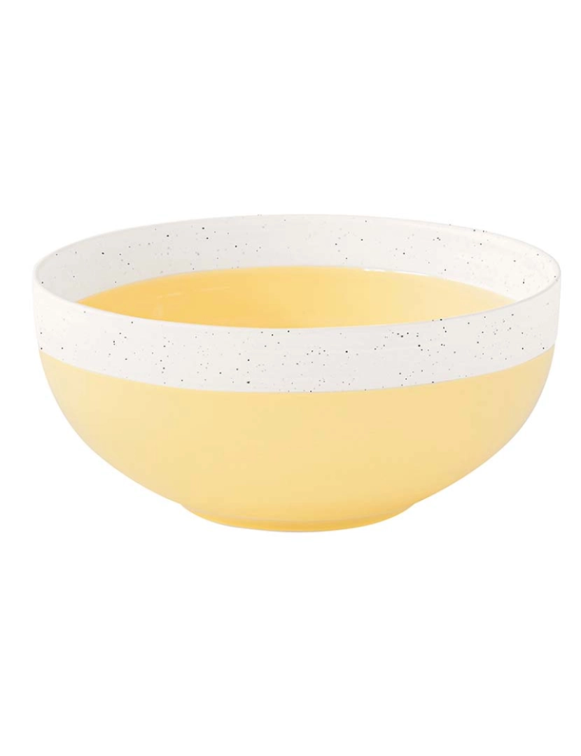 EasyLife - Conjunto 2 Taças De Porcelana Dia. 22Cm Pastel & Amarelo Tendência