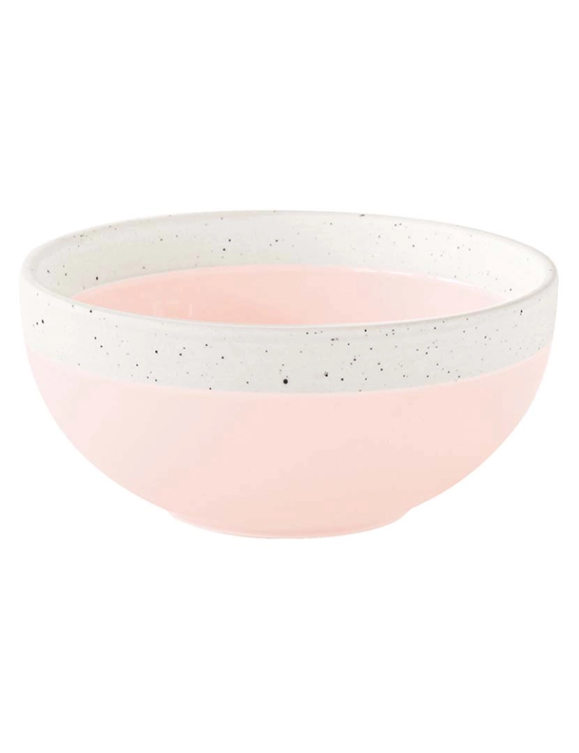 EasyLife - Conjunto 6 Taças De Porcelana Dia. 12Cm Pastel & Rosa Tendência