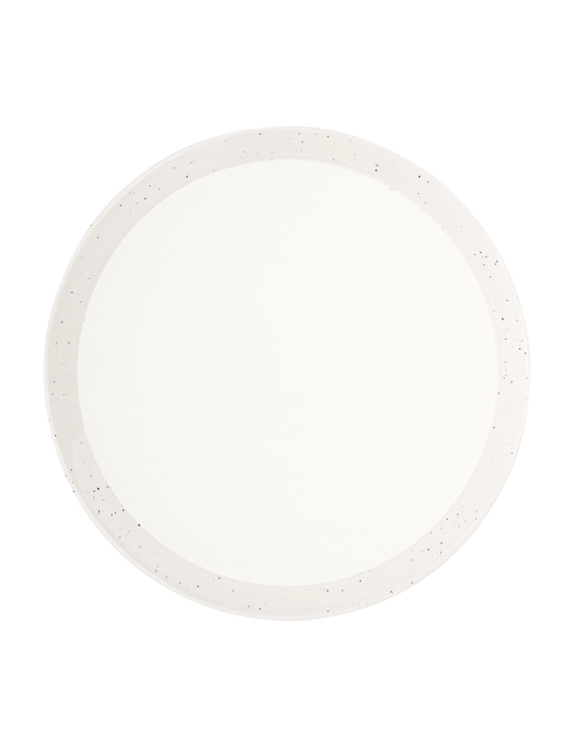 EasyLife - Conjunto 6 Prato Jantar Porcelana Dia. 27Cm Pastel E Tendência Branco