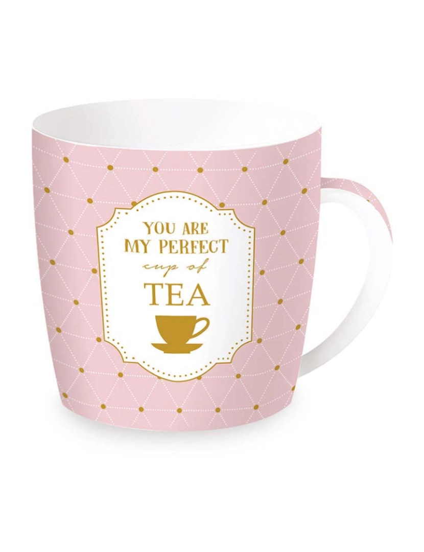 EasyLife - Caneca De Porcelana 350 Ml Em Caixa De Lata My Perfect Cup Of Tea