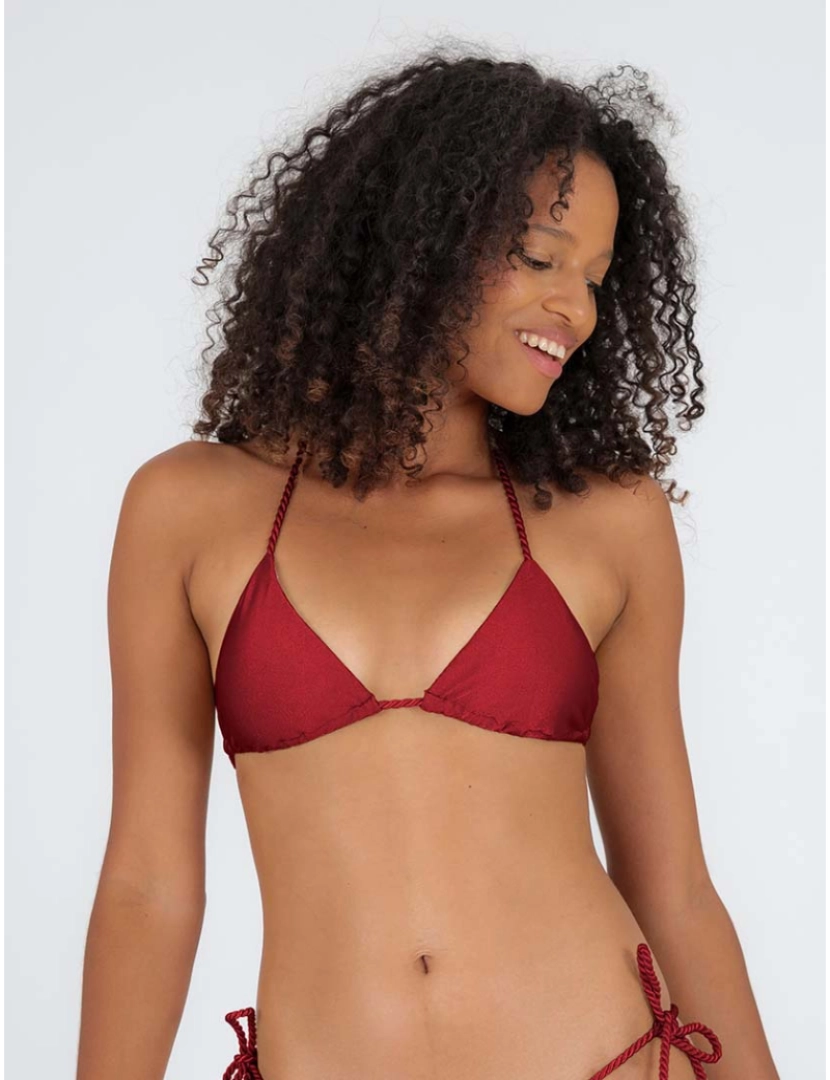 Rio de Sol - Top Biquíni Shimmer Divino Vermelho