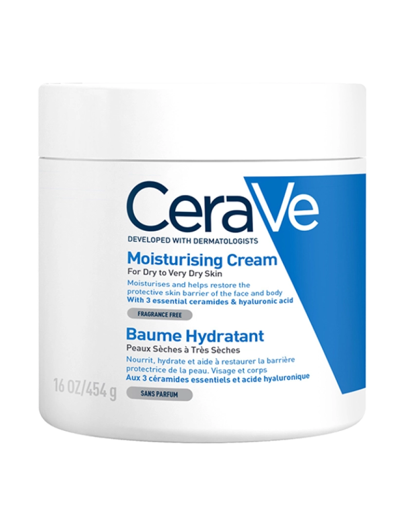 Cerave - Cerave Creme Hidratante Pele Seca a Muito Seca 454Ml