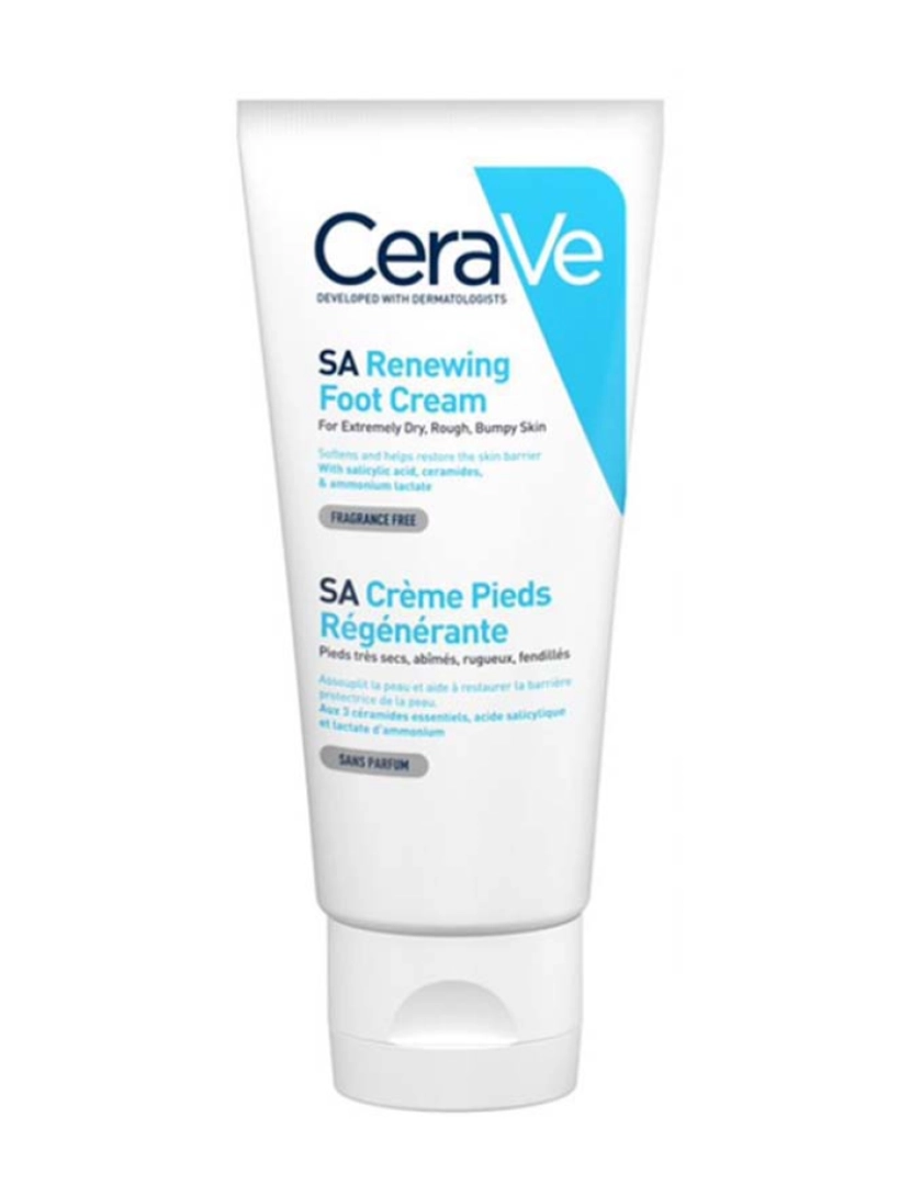 Cerave - Creme de Pés Pele Extremamente Seca e Gretada SA Renewing 88Ml