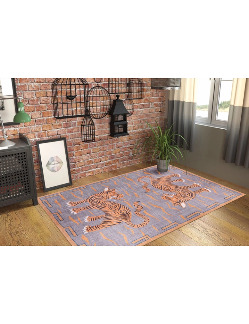 ASR - Tapete Opus Chenille laranja