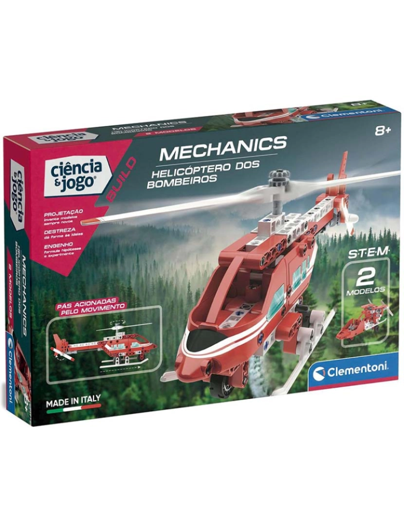 Clementoni - Laboratorio Mecânica Helicoptero Bombeiros 67780