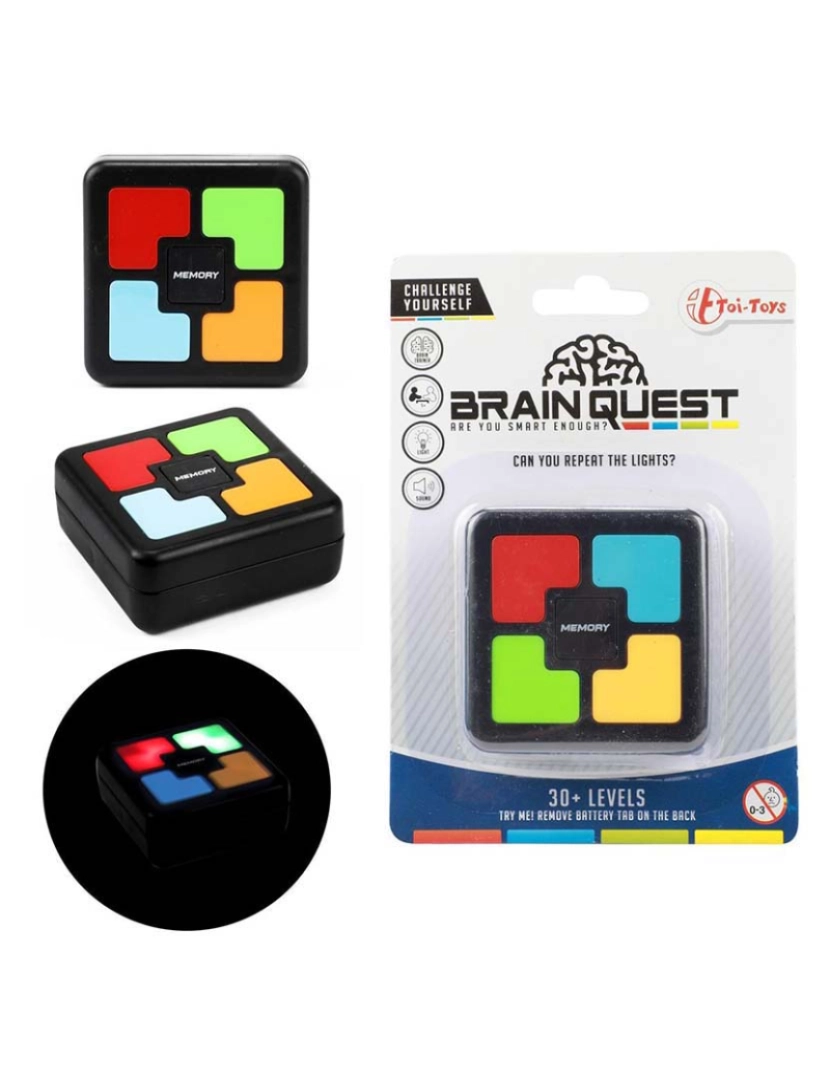 BF - Jogo De Memoria Luz E Som Brain Quest 51478A