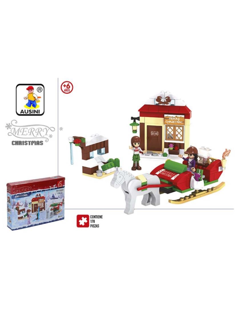 BF - Jogo Construção Natal 178 Pcs 44621