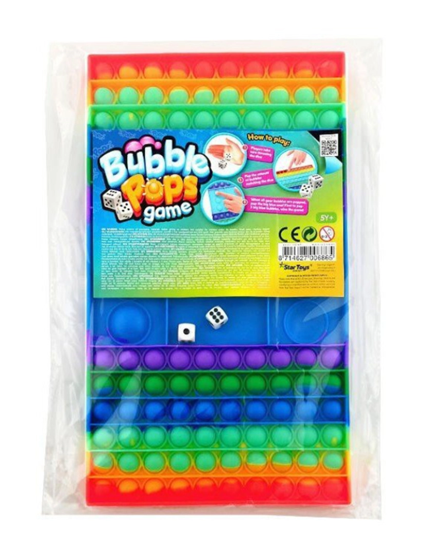 BF - Jogo Tabuleiro C/ Dados Bubble Pops 35036A