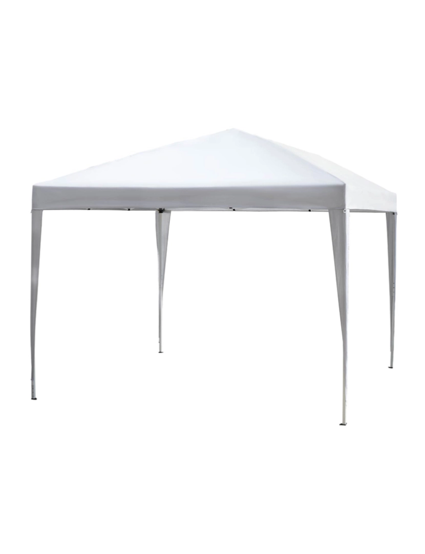 Outsunny - Tenda de Exterior Branco Prateado