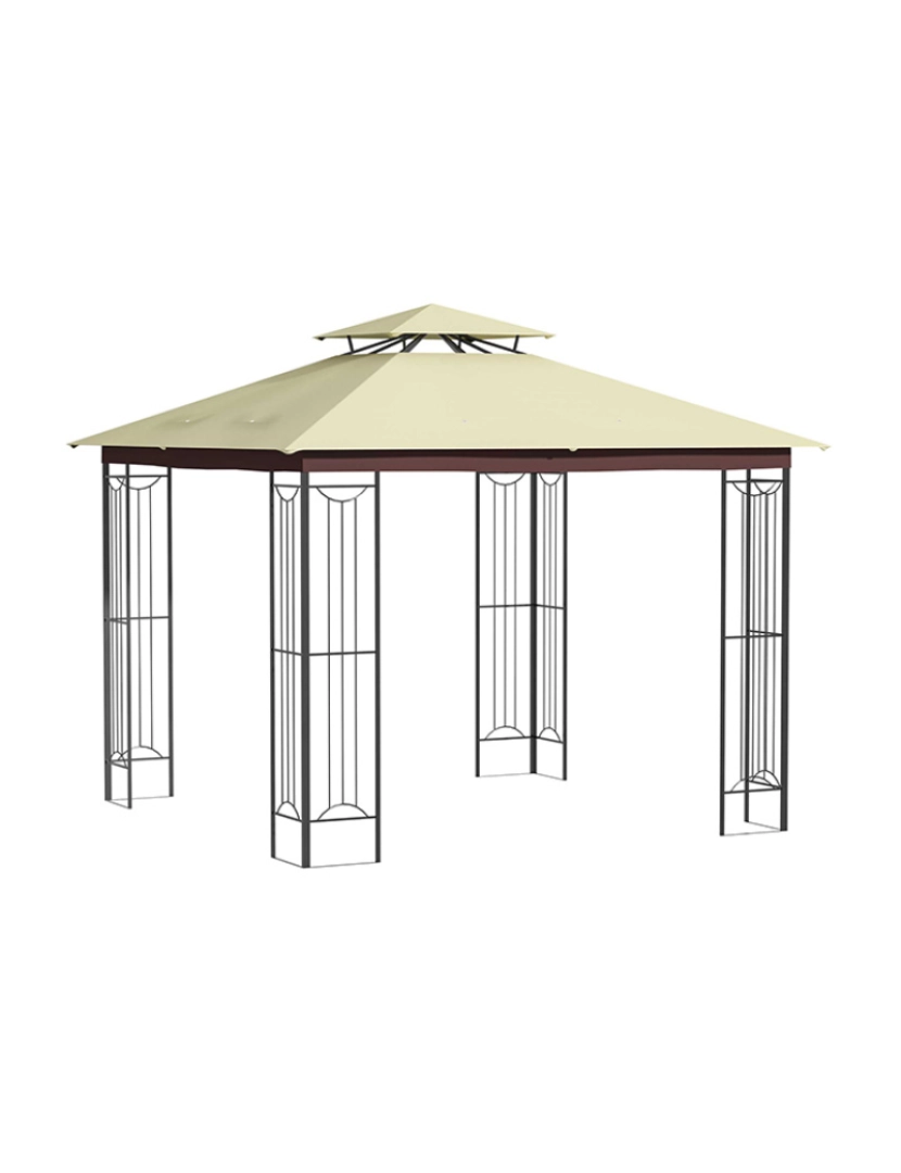 Outsunny - Pérgola de Jardim Bege