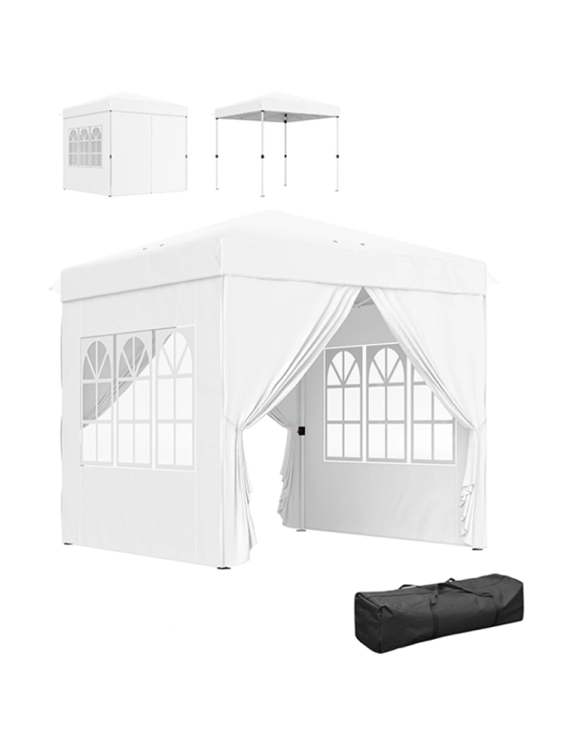 Outsunny - Tenda de Exterior Branco